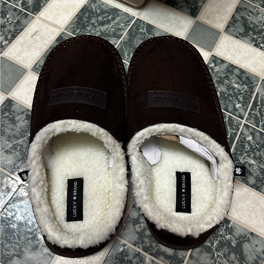NEW Lucky Brand Men's memory foam slip-on clog Slippers - Picture 4 of 5